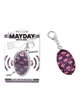 Mayday Mini Alarm Flashlight Keychain